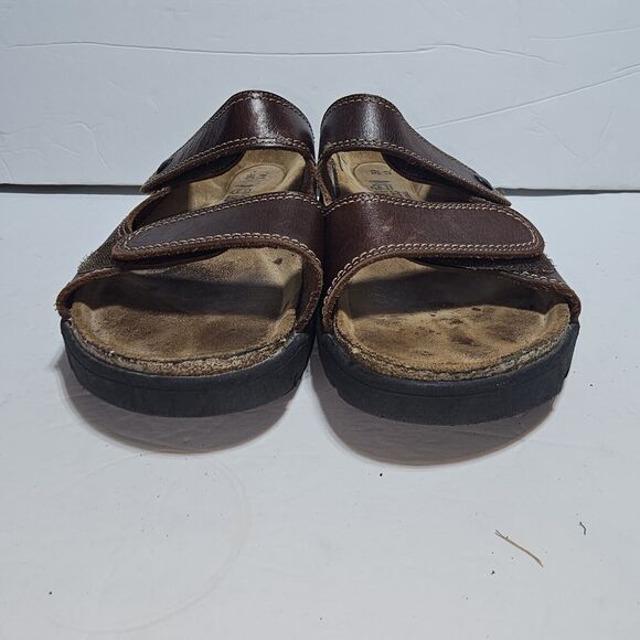 Naot Kate Brown Leathet Slide Wedge Sandals Size 39/ US 8 - Picture 8 of 10